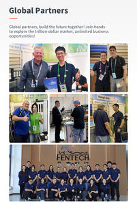 Clôture temporaire en PVC blanc Fentech, protégée contre les UV, <span class=keywords><strong>pour</strong></span> le contrôle des foules, hauteur de 4 pieds, montage facile, modélisation 3D disponible - Product Image 5