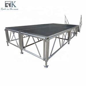 Scène mobile en aluminium 4x8ft 4x4ft, scène portable, structure de scène, scène pliante d'extérieur - Product Image 2