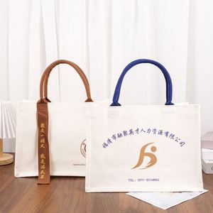 Sac en toile personnalisé avec logo, vente en gros d'usine, sac fourre-tout vierge de haute qualité avec ruban publicitaire, sac en coton personnalisé - Product Image 4