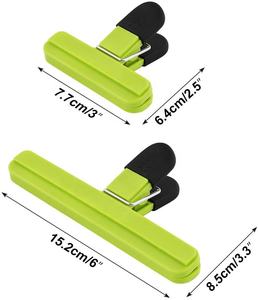 مجموعة من 12 مشبك بلاستيكي ملون لختم أكياس الطعام وحفظها في المطبخ - Product Image 2