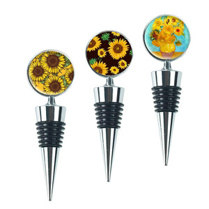 New cross-border product: Flower-shaped wine <b>stopper</b>, sunflower-shaped beverage bottle <b>stopper</b>, condiment bottle sealing and - Product Image 1