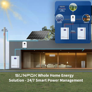 SUNPOK <span class=keywords><strong>Powerwall</strong></span>, Batería de Litio de 10Kwh, 48V, Sistema de Almacenamiento de Energía para el Hogar, 51.2V 200Ah, Baterías Solares Lifepo4 con BMS - Product Image 2