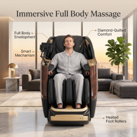 OYEAL Fauteuil de massage 3D de haute qualité à gravité zéro, avec airbags de luxe, rail SL, rouleaux de massage pour le corps entier et les pieds, personnalisable OEM&ODM, avec fonction de minuterie