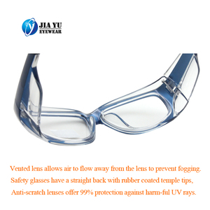 Xiamen Factory Lunettes de sécurité anti-buée Boucliers latéraux pour lunettes de <span class=keywords><strong>prescription</strong></span> Lentille transparente, lentilles en polycarbonate résistant aux rayures - Product Image 6
