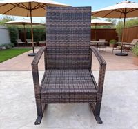 Chaise en rotin simple, écologique, 76*92*102cm, pour jardin et terrasse, best-seller 2023