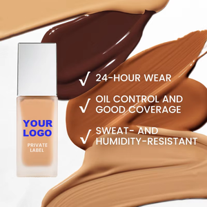 รองพื้นคอนซีลเลอร์แบบวีแกน ปกปิดรูขุมขน กันน้ำ SPF 15 ควบคุมความมัน ติดทนนาน ผลิตตามสั่ง พร้อมโลโก้แบรนด์ของลูกค้า - Product Image 3