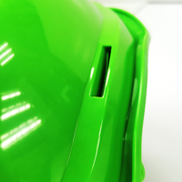 Casque de sécurité industriel vert en matière plastique ABS pour champs pétrolifères fabrication avec logo personnalisé casque de protection pour travaux de construction