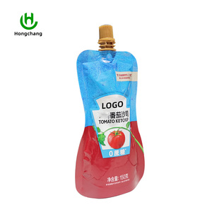 Bolsa <span class=keywords><strong>de</strong></span> Plástico PE <span class=keywords><strong>de</strong></span> Grado Alimenticio Personalizable al por Mayor <span class=keywords><strong>de</strong></span> 400 ml para Pasta <span class=keywords><strong>de</strong></span> Tomate y Ketchup, <span class=keywords><strong>con</strong></span> Boquilla para Rellenar, Ideal para Ensaladas - Product Image 2