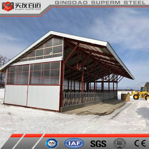 Bâtiment agricole en acier, structure préfabriquée en acier, maison de ferme préfabriquée, étable à bétail, ferme de vaches, hangar à moutons à vendre - Product Image 2