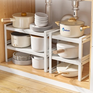 Armario de metal expandible para almacenamiento de especias, cesta organizadora de escritorio, de acero inoxidable, novedad, venta al por mayor, 2022 - Product Image 5