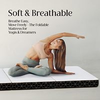 Matelas en mousse à mémoire de forme à trois couches, lit simple, poignée pliable portable et housse lavable, lit de sol avec base antidérapante