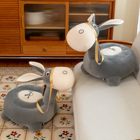 Nouveau Fauteuil en Peluche Chameau de Dessin Animé pour Enfants, Siège Canapé, Tabouret Animal, Pouf Paresseux, Jouet à Chevaucher pour la Décoration de la Chambre à Coucher et de la Salle de Jeux, Cadeau pour Enfants