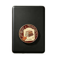 Support magnétique pour téléphone portable Kindle Kobo, accessoires Kindle, cadeau pour les lecteurs, poignée de téléphone portable en émail dur personnalisée