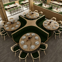 Luxuriöse Restaurant-Möbel: Hochwertige Eckbank-Sitzgruppe für Restaurants, Komplette Einrichtungsdesigns für Hotelprojekte