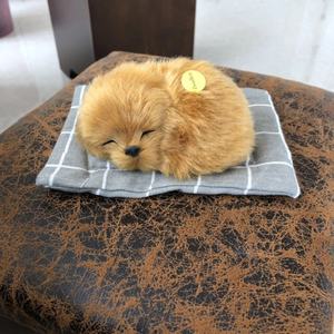 Köpek uyku yardım oyuncak kalp yendi köpek peluş dolması interaktif gerçekçi uyku solunum köpek oyuncak - Product Image 6