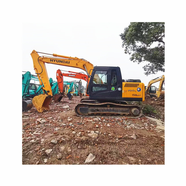 Used Hyundai 150 Excavator 15 Ton Operating Weight 0.58m Bucket Capacity Excellent Performance Affordable