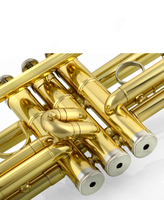 Professional Bb Lacquer Gold Trumpet High Quality Musical Instrument