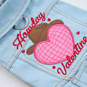 PETCIRCLE Pet Circle - Chaqueta Vaquera sin Mangas para Perros y Gatos, Diseño Lindo de Primavera/Verano para el Día de San Valentín - Product Image 4