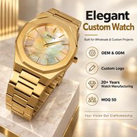 Montre-bracelet classique de luxe pour homme en acier inoxydable, quartz, étanche, ultra-fine, unique, montre homme, logo personnalisé