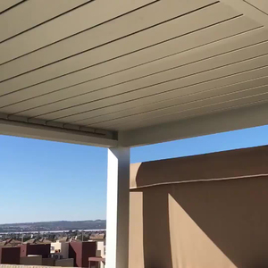 Al aire libre balcón policarbonato sistema de techo de patio de jardin desplegables impermeable a prueba de viento markise terraza de aluminio pérgola - Product Image 5