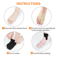 Coussinets correcteurs d'oignon, protection de traitement Hallux Valgus, soulagement de la douleur, chaussettes en Gel TPE
