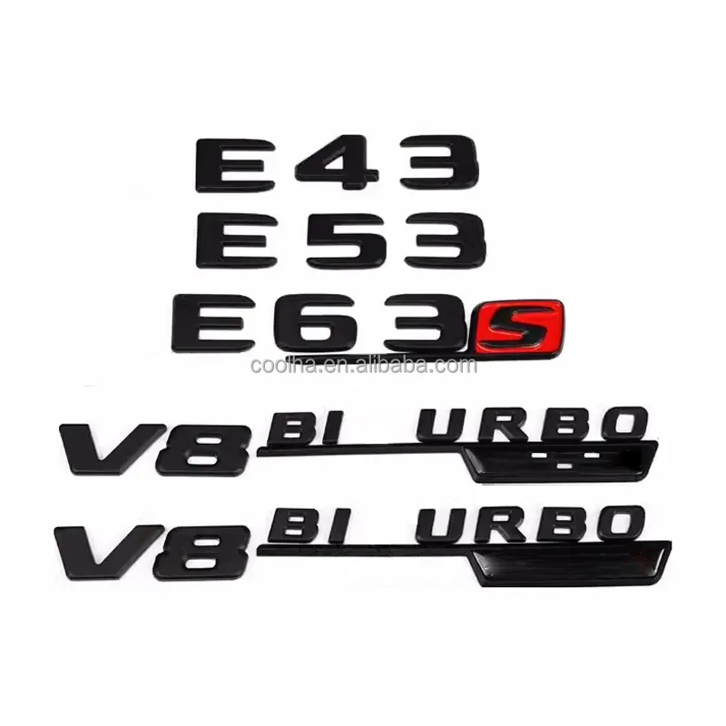 E-Klasse C-Klasse Modifikation ABS Emblem Buchstaben C63S C43 E53 E63S Für Mercedes Benz W212 W213 Logo A M G Kotflügel Kofferraum Aufkleber