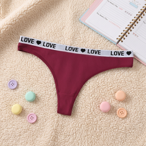 Ropa interior de algodón para mujer al por mayor, bragas tipo tanga de moda, de tiro medio, sexys, transpirables, deportivas para mujer OEM ODM - Product Image 2