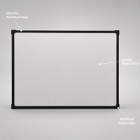 Écran de projection 4K à cadre fixe, blanc mat, anti-reflets, ultra-fin, à fixation murale, pour cinéma maison, 100 à 120 pouces