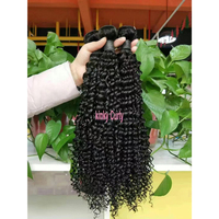 Fournisseurs d'extensions de cheveux humains Remy, origine un donatrice, cheveux brésiliens crépus bouclés, vierges, cuticules alignées, lots de cheveux bruts du sud-est