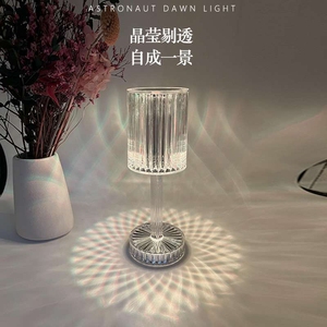 โคมไฟตั้งโต๊ะอะคริลิคสำหรับห้องนอนนอนหลับข้างเตียงบาร์แบบสตรีมมิ่งสดแสงไฟบรรยากาศโรแมนติก - Product Image 3