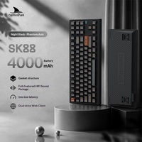 Darmoshark SK88 88 Key Wireless Mechanical Keyboard 1ms Latency RGB Backlit Hot Swap 2.4G BT USB C for Esports Laptop