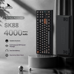ดาร์โมชาร์ค SK88 คีย์บอร์ดไร้สาย <span class=keywords><strong>88</strong></span> คีย์ 1ms Latency RGB Backlit Hot Swap 2.4G BT USB C สำหรับอีสปอร์ตแล็ปท็อป - Product Image 1