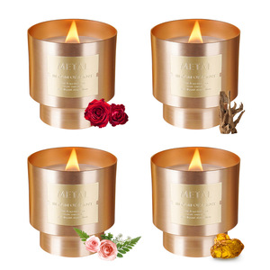 Light Luxury Metal Cup Scented <b>Candle</b> Soy Wax High End Home Ornament Atmosphere Decoration Christmas Souvenir <b>Gift</b> - Product Image 5