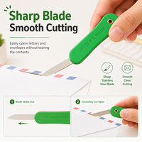 Couteau en plastique coloré pour étudiant, stylo utilitaire Portable, Mini taille-crayon pliant, boîte ouverte Express, couteau à découper le papier