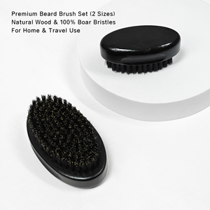Cepillo para <span class=keywords><strong>Barba</strong></span> de Cerdas de Jabalí de Color Negro con Logotipo Personalizado al por Mayor, Cepillo para Alisar la <span class=keywords><strong>Barba</strong></span> de Madera para Hombre, de Alta Calidad, con Ondas 360 - Product Image 2