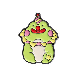 Großhandel Metall lustige Krone Serie Anstecknadeln Abzeichen Frosch Katze Hund Emaille Legierung Brosche Pin Joker - Product Image 6