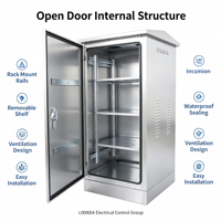 Boîtier de distribution électrique métallique étanche IP54 personnalisé LXD pour extérieur, armoire électrique industrielle et commerciale, projet OEM