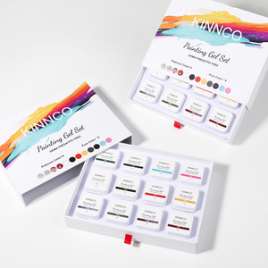 Kinnco - Set de 12 Colores de Gel para Pintar Uñas, Etiqueta Privada Personalizada, Paleta de Colores para Salón, Gel para Pintar Uñas Sin HEMA/HPMA - Product Image 2