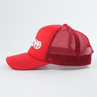 Gorras Trucker de Espuma de 5 Paneles con Malla Trasera, Impresión Puff Personalizada OEM, Dos Tonos, Venta al por Mayor, Gorras Promocionales de Streetwear