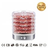Service OEM ODM, déshydrateur alimentaire électrique certifié CE FDA LFGB, 5 étages, pour la cuisine, la viande, les collations, les herbes, sécheuse