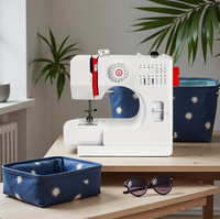 Máquina de Coser Pequeña de Calidad UFR-728, Fácil de Usar, con Pedal y Adaptador, Ideal para Modificaciones de Ropa, Manualidades y Bricolaje