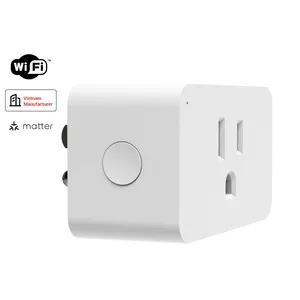 Matter Smart Plug WiFi Wall Switches and Sockets Electrical Home Extension Plug and Socket