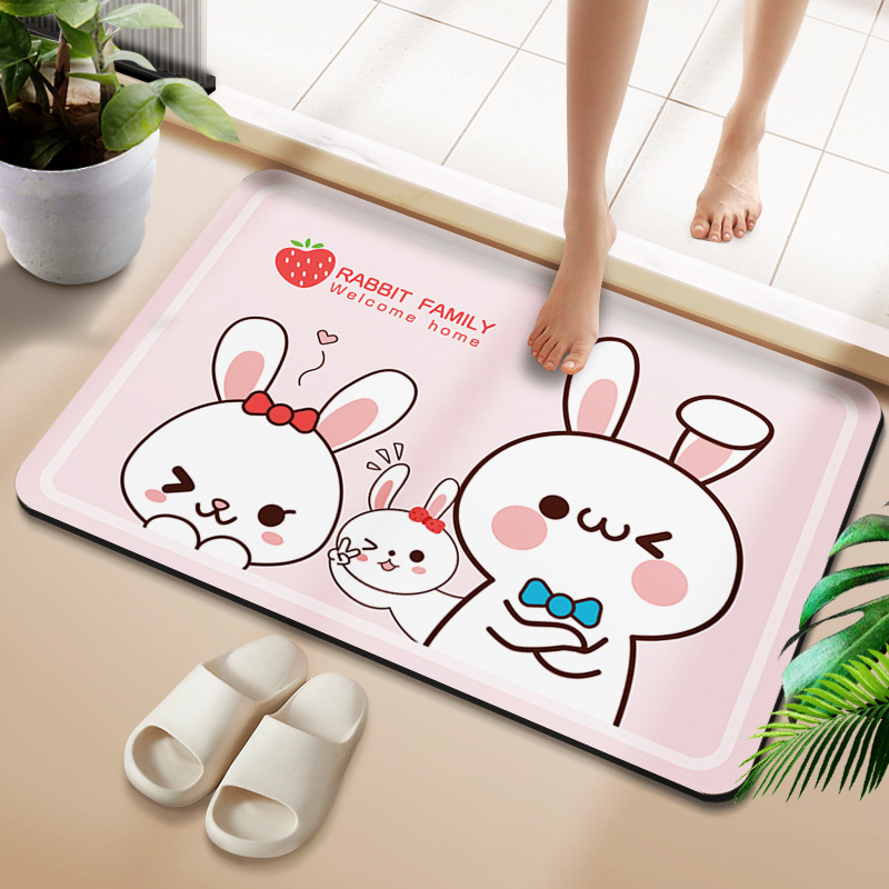 Una familia de conejos [rectangular]