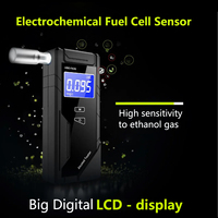 Testeur d'alcool à pile à combustible, éthylotest électrochimique portable, test d'alcoolémie numérique, Alcotest avec écran LCD 2,0 pouces, 50