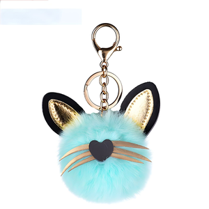 Portachiavi con puffball in vero Poms - Product Image 5