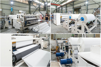 Máquina de fabricación de papel higiénico, Rollo grande de rebobinado, pequeño, fabricante de equipos de toalla de cocina, precio directo de fábrica