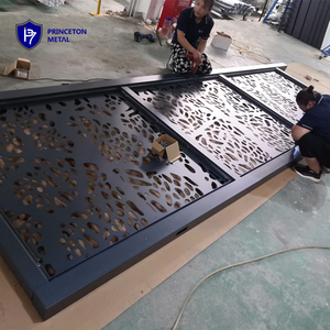 Cancello Scorrevole Orizzontale in Alluminio Nero Personalizzato per Ingresso Residenziale e Commerciale, Stile Dallas, 6 Piedi, Vendita all'Ingrosso - Product Image 4