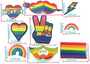 High Quality Fashion Logo Design Lgbtq Embroidery Lron on <strong>Patches</strong> for Clothes Diy - Product Image 4