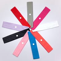 Headband Olahraga Yoga Elastis Berkualitas Tinggi, Headband Rambut Katun untuk Olahraga Lari, Anti Selip, dan Menyerap Keringat