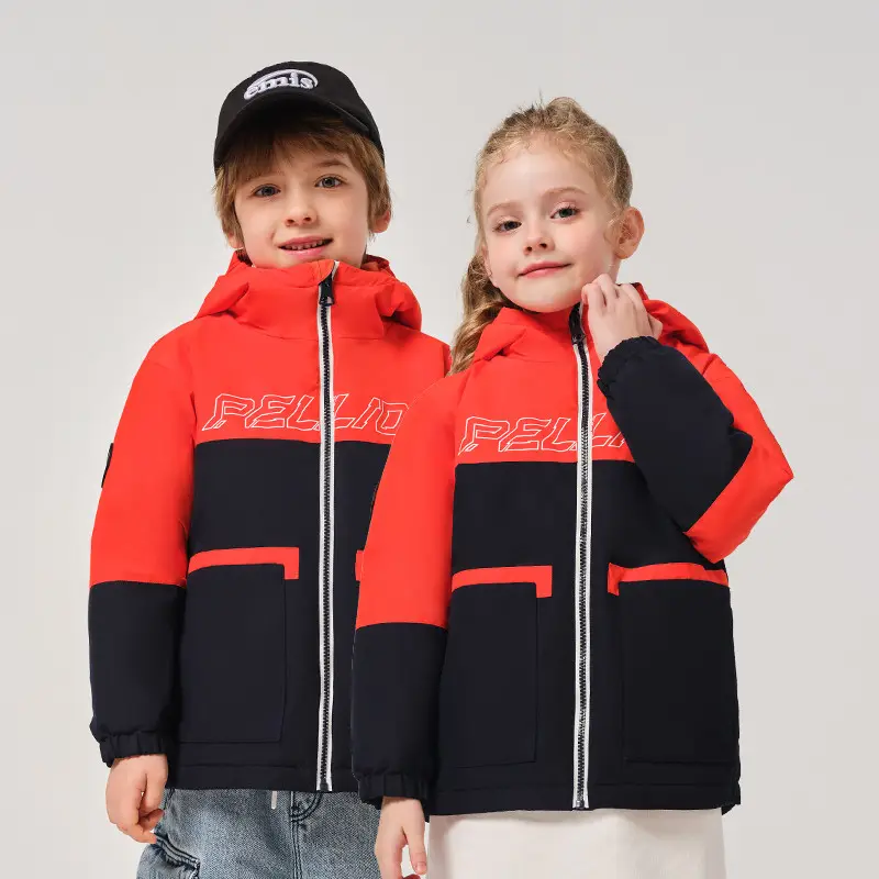 2024 최신 하이 퀄리티 어린이 겨울 패딩 재킷 후드 야외 재킷